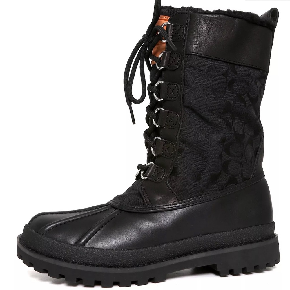 Coach “Laura” leather winter boot 9.5